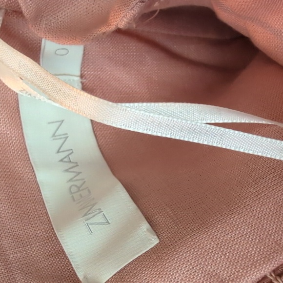 ZIMMERMANN Andie strapless tie-front tiered linen maxi dress New Without Tags - Picture 6 of 6